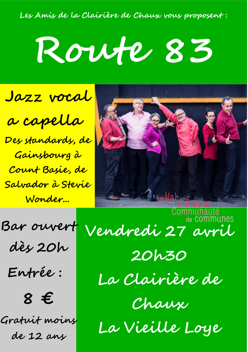 Jazz vocal - La Clairière de Chaux - ven 27-04-2018 20h30