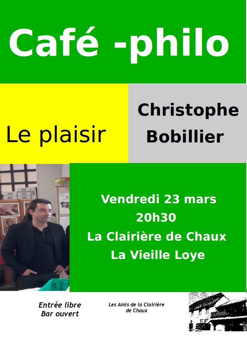 Café-Philo Le Plaisir - La Clairière de Chaux - ven 23-03-2018 20h30